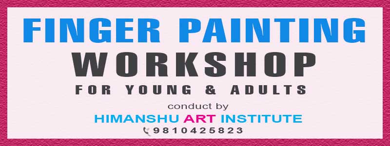 Online Finger Painting Workshop for Young and Adults in Delhi