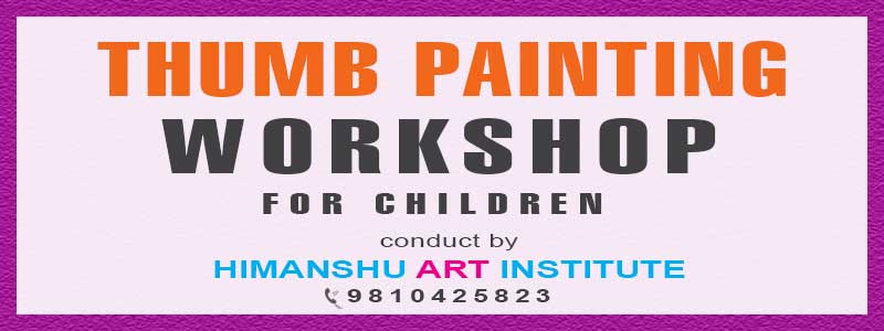 Online Thumb Painting Workshop for Corporate in Delhi