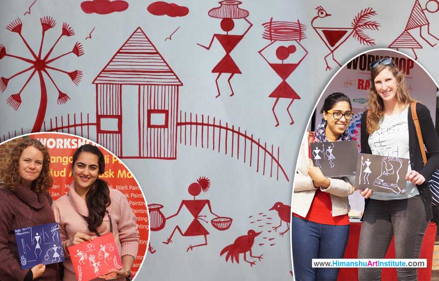 Online Warli Painting Workshop for Foreigners in Delhi