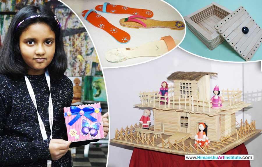 Online Ice-Cream Stick Art Workshop for Kids in Delhi