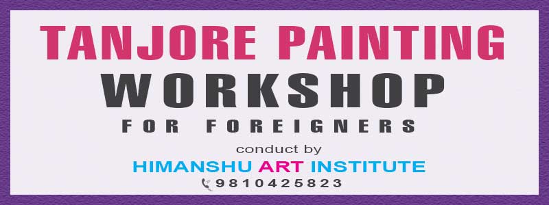 Online Tanjore Painting Workshop for Foreigners in Delhi