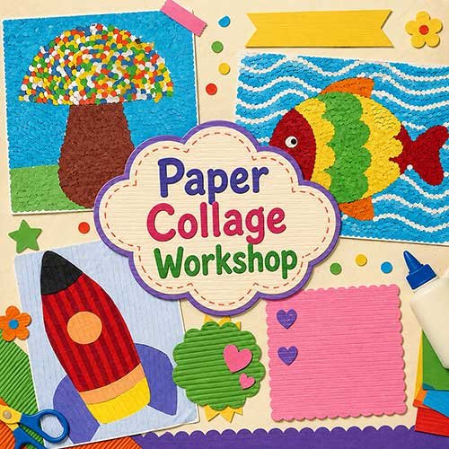 Online Paper Collage Workshop, Paper Collage Workshop for Kids, Paper Collage Workshop Near Me for Children, Art & Craft Workshops for Kids, Art & Craft Activities for Children, Best Paper Collage Workshop for Kids in Delhi, India, Himanshu Art Institute