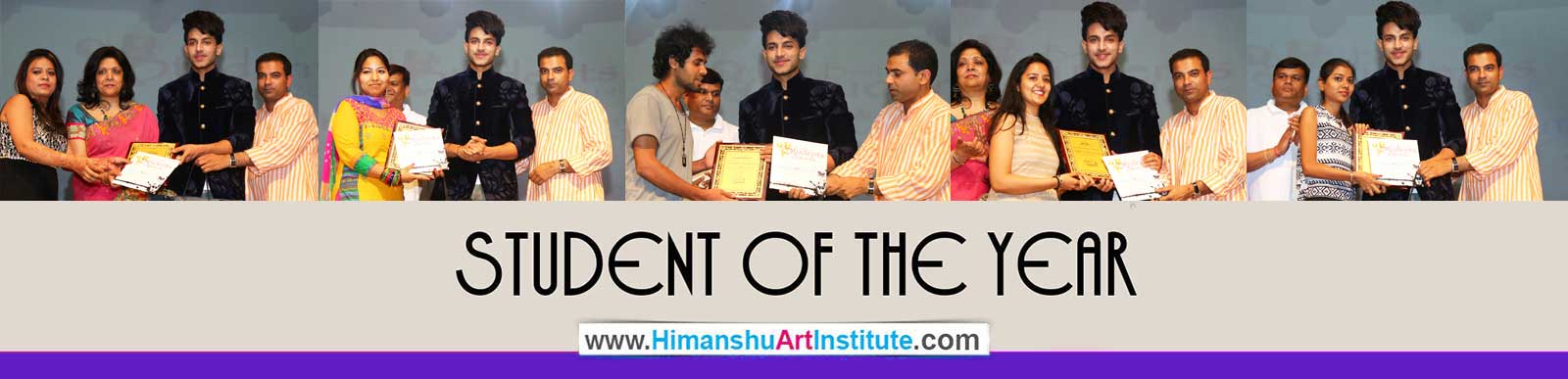 Students of the Year - Fousad Hakkeem M was Awarded Best Student for Sketching 2013 at Himanshu Art Institute