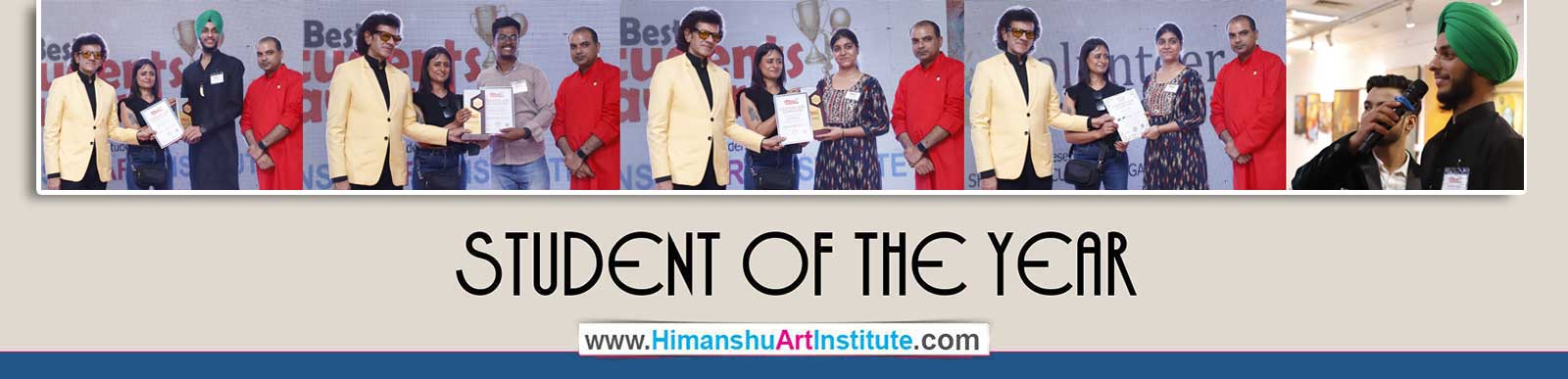 Harmeet Singh Awarded for Best Student in Animation Sketching 2020 at Himanshu Art Institute