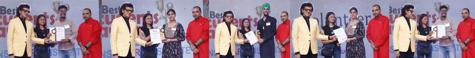 Anu Bansal was Awarded 'Student of the Year 2021' for Best Fine Art Student and Abhishek Tirkey was Awarded 'Student of the Year 2021' for Best Art & Craft Student