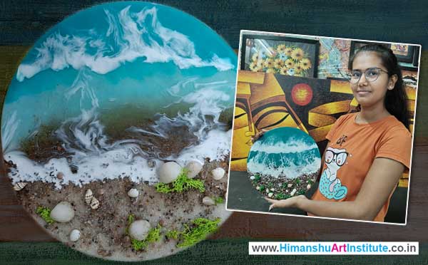 Professional Certificate Course in Resin Art, Resin Art Hobby Classes, Online Resin Art Classes, Resin Art Course, Resin Art Professional Course, Epoxy Resin Classes, Online Best Resin Art Classes, Best Resin Art Institute in Delhi, India