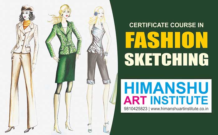 Professional Certificate Course in Fashion Sketching, Fashion Illustration Classes, Fashion Drawing Classes, Figure Drawing Classes, Best Institute of Fashion Drawing in Delhi, Online Best Fashion Sketching Classes