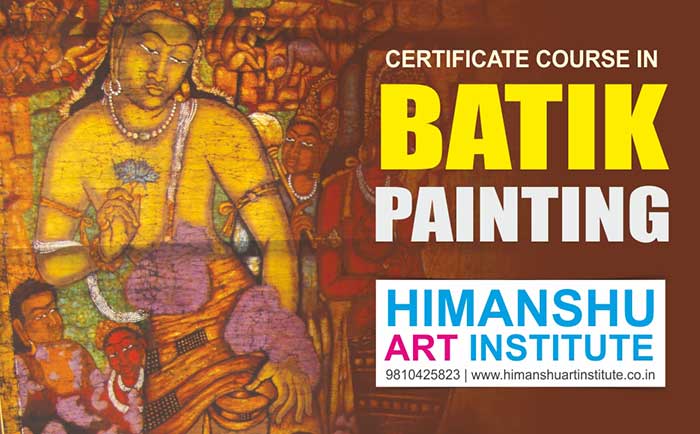 Online Batik Painting Certificate Course, Batik Painting Classes, Online Batik Painting Classes, Indian Art Courses, Indian Traditional Art, Indian Folk Art Classes, Indian Painting, Indian Art Classes for Foreigners in Delhi, India