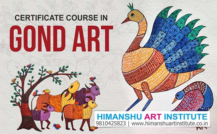 Online Gond Art Certificate Course, Gond Art Classes, Online Gond Art Classes, Gond Painting Classes, Indian Art Courses, Indian Traditional Art, Indian Folk Art Classes, Indian Painting, Indian Art Classes for Foreigners in Delhi, India