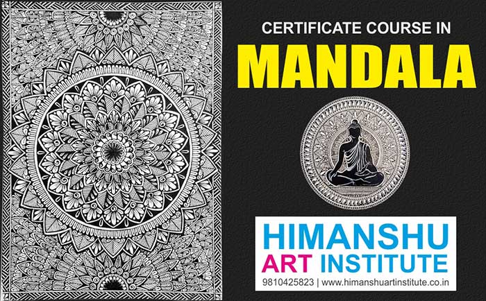 Online Mandala Art Certificate Course, Mandala Art Classes, Online Mandala Art Classes, Mandala Art Course, Indian Art Courses, Indian Traditional Art, Indian Folk Art Classes, Indian Painting, Indian Art Classes for Foreigners in Delhi, India