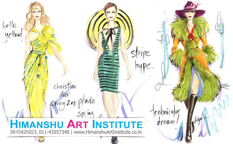 Fashion Illustration Classes in Delhi, Online Fashion Sketching Classes, Fashion Illustration Course, Fashion Drawing Classes, Fashion Sketching Classes for Fashion Designers, Best Fashion Illustration Drawing Classes in Delhi, India