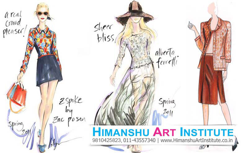 Fashion Illustration Classes in Delhi, Online Fashion Sketching Classes, Fashion Illustration Course, Fashion Drawing Classes, Fashion Sketching Classes for Fashion Designers, Best Fashion Illustration Drawing Classes in Delhi, India