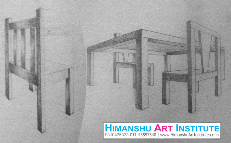 Still Life & Perspective Drawing Classes in Delhi, Object Drawing Classes, Perspective Drawing Classes, Sketching Classes in Delhi, Best Institute of Still Life and Perspective Drawing in Delhi, Online Perspective Drawing Classes