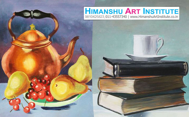 Still Life Classes in Delhi, Freehand Drawing Classes, BFA Entrance Exam Coaching Classes, Object Drawing Classes, Still Life Classes, Composition Drawing Classes, Online Best Still Life and Composition Drawing Classes in Delhi, India