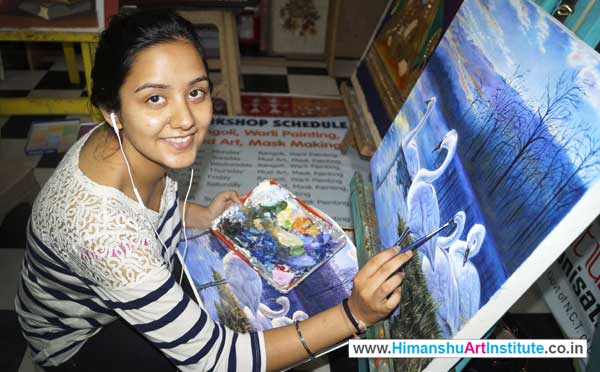 Online Professional Certificate Course in Oil & Acrylic Painting, Oil & Acrylic Painting Classes in Delhi, Oil Painting Classes, Acrylic Painting Classes, Online Best Oil & Acrylic Painting Classes in Delhi, India