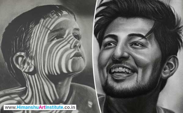 Online Professional Certificate Course in Pencil Shading, Pencil Shading Classes in Delhi, Pencil Portrait Drawing Classes, Pencil Shading Course, Online Best Pencil Shading Drawing Classes in Delhi, India