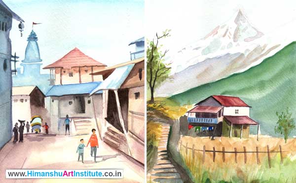 Online Professional Certificate Course in Water Colour Painting, Watercolour Painting Classes, Watercolor Painting Classes, Water Colour Painting Course, Watercolor Painting Course, Online Water Colour Painting Classes in Delhi, India