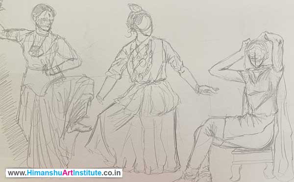 basic art for beginners, beginning course in drawing, beginning course in painting, painting course for beginners, online art classes for beginners, online art fundamental course in Delhi, India